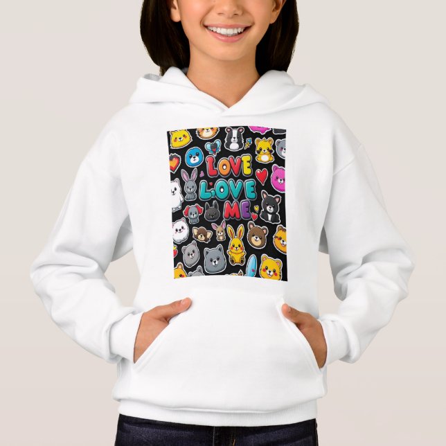 Haustiere Liebe Hoodie (Vorderseite)