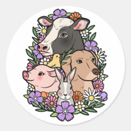 Haustiere nicht Lebensmittel Runder Aufkleber