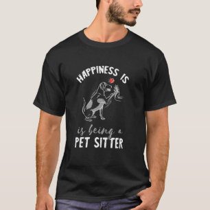 Haustiere Sitter glücklich Herzstück Liebe Haustie T-Shirt