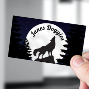 Haustiere sitzen Hund laufen Visitenkarte