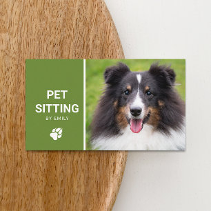 Haustiere Sitzende Hunde Service Happy Sheltie Dog Visitenkarte