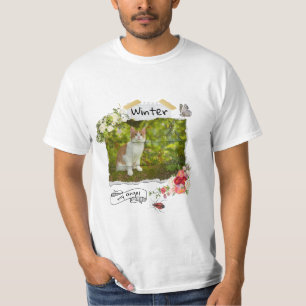 Haustiere und Blume, skalierbar, maßgeschneidert T-Shirt