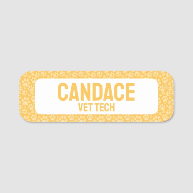 Haustiergeschäft Namensschild (Vorderseite)