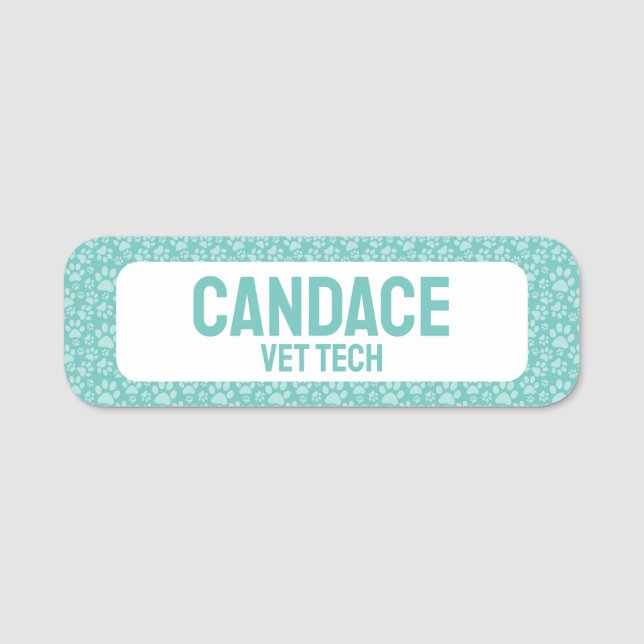 Haustiergeschäft Namensschild (Vorderseite)