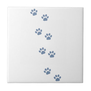 Haustierhundekatze pawprints fliese