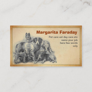 HaustierhundeVisitenkarte Visitenkarte