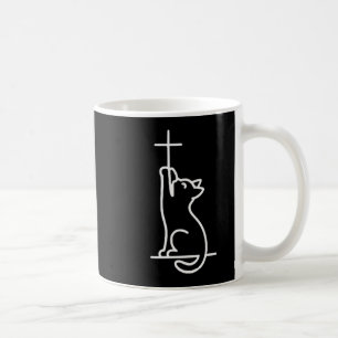 Haustierkatzen lieben Jesus Sei glücklich Katze Kaffeetasse