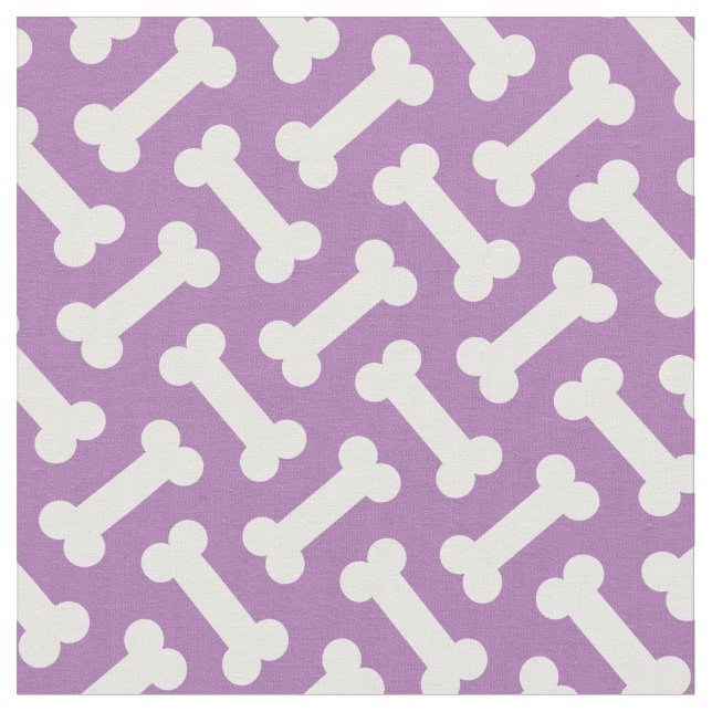 Haustierknochen Niedlich Herringbone Stoff (Nahaufnahme)