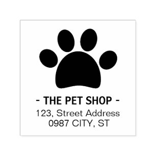Haustierladen Pet Business Briefmarke aus Paw Permastempel