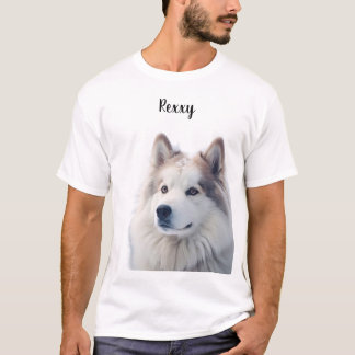 Haustierliebhaber Benutzerdefinierter Foto-Name T-Shirt
