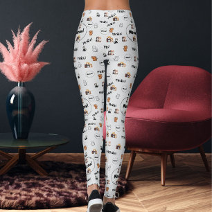 Haustierliebhaber Hellgraues Kätzchen Felines Miau Leggings