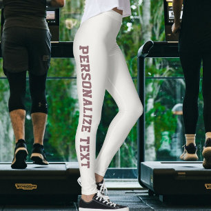 Haustierliebhaber Neutral Vintage Rosenholz Maßanf Leggings