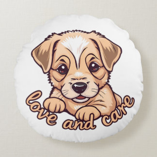 Haustierliebhaber Rundes Kissen