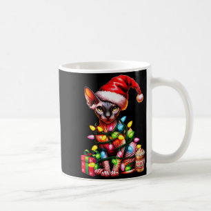Haustierliebhaber Süße Sphynx-Katze Rentiere Gewei Kaffeetasse