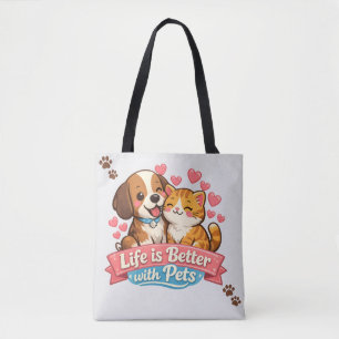 Haustierliebhaber-Tasche – Hunde-Mama, Katzen-Papa