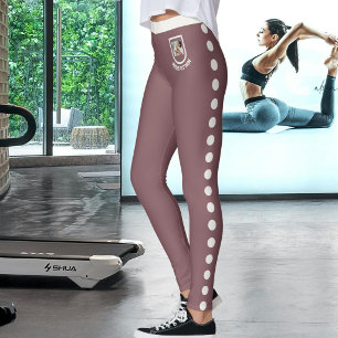 Haustierliebhaber Warm Neutral Vintage Rosenholz P Leggings