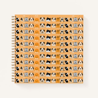 Haustierparade: Tiergesichter  Notizbuch