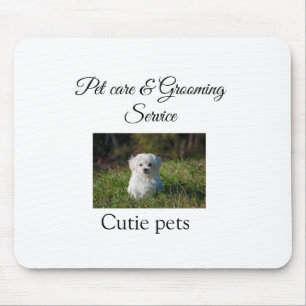 Haustierpflege Grooming-Service Name Adresse Text Mousepad