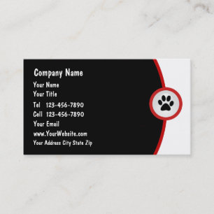 Haustierpflege-Visitenkarte Visitenkarte