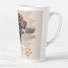 Haustiers Elegante Typografie Name und Foto Tasse
