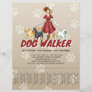 Haustiersitting-Hunde-Spaziergang-Service Maßgesch Flyer