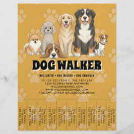 Haustiersitting Hundespaziergang Benutzerdefiniert Flyer