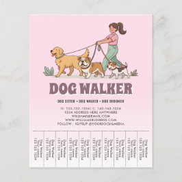 Haustiersitting individuell Förderndes Hundeausfüh Flyer