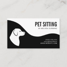 Haustiersitting-Service Hund Silhouette Schwarz un