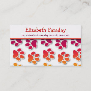 Haustiertier-Visitenkarte Visitenkarte