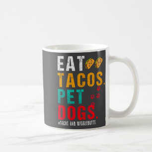 Haustunde essen Tacos Wigglebutts Hund Lustiger Sp Kaffeetasse