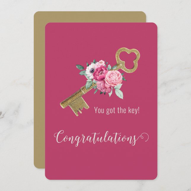 Hauswärmung Herzlichen Glückwunsch Neuer Hausbesit Karte (Vorne/Hinten)