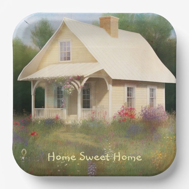 Hauswärmung im Weißen Haus Pappteller (Vorderseite)