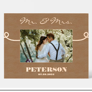 Hausweihe personalisierter Holz Bilderrahmen Geätzte Rahmen