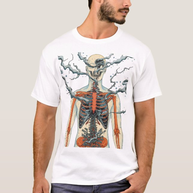 Haut aus Fenstern T-Shirt (Vorderseite)