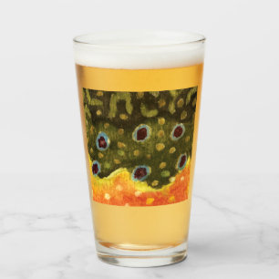 Haut der Bachforelle - Fisch, Fischerei, Angeln Glas