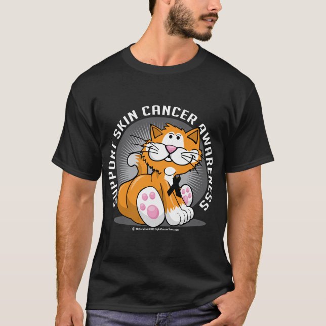 Haut-Krebs-Katze T-Shirt (Vorderseite)