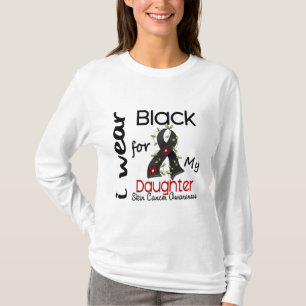 Haut-Krebs trage ich Schwarzes für meine Tochter T-Shirt