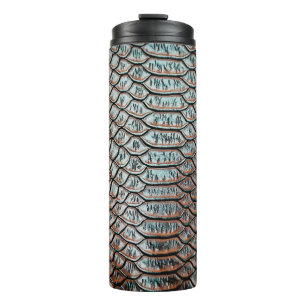 Haut Leder Textur Hintergrundtextur, Krokodil, l Thermosbecher