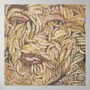 "Haut-tief" Digital-Kunst-Druck Poster