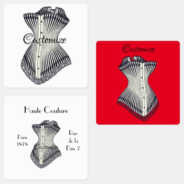 Haute Couture Corset Thunder_Cove Etiketten (Gruppe)