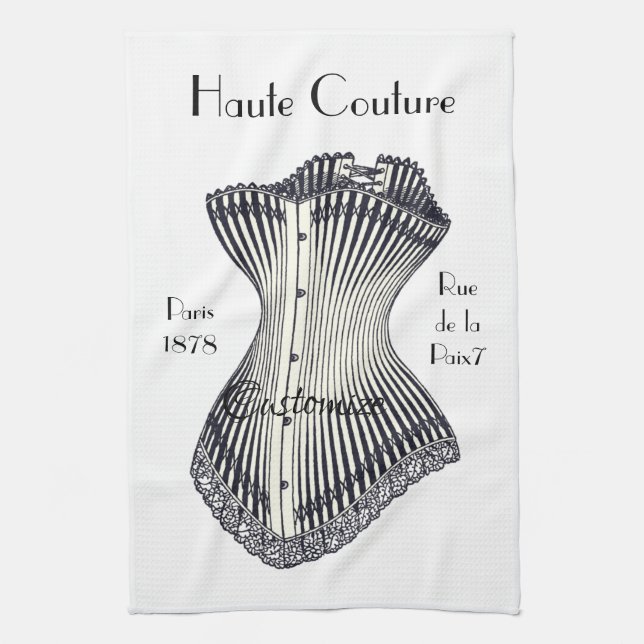 Haute Couture Corset Thunder_Cove Geschirrtuch (Vertikal)
