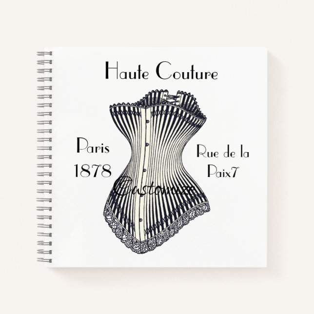 Haute Couture Corset Thunder_Cove Notizbuch (Vorderseite)