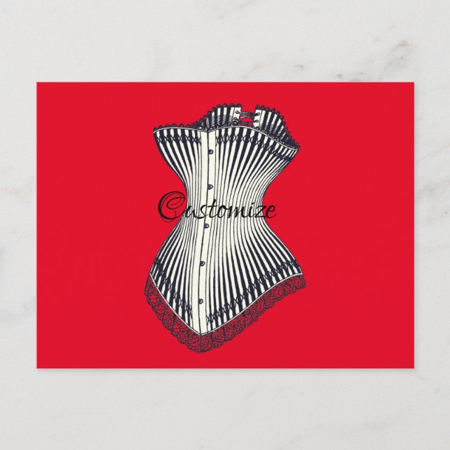 Haute Couture Corset Thunder_Cove Postkarte (Vorderseite)