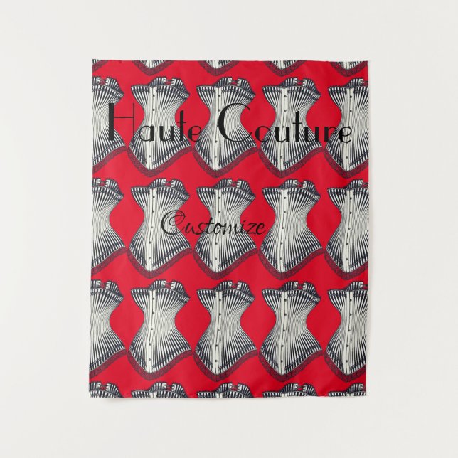 Haute Couture Corset Thunder_Cove Wandteppich (Vorderseite)