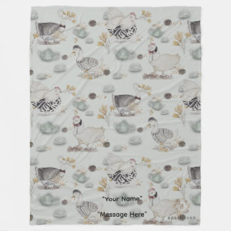 Haute Couture Ducks & Chicken Baby Fleecedecke