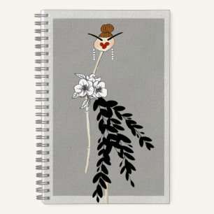 Haute-Couture-Modeillustrationskunst Notizbuch