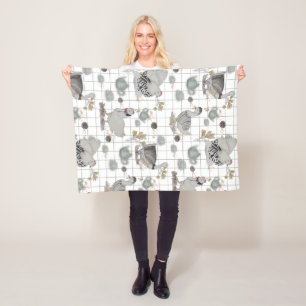 Haute Couture Print Baby Fleece Decke