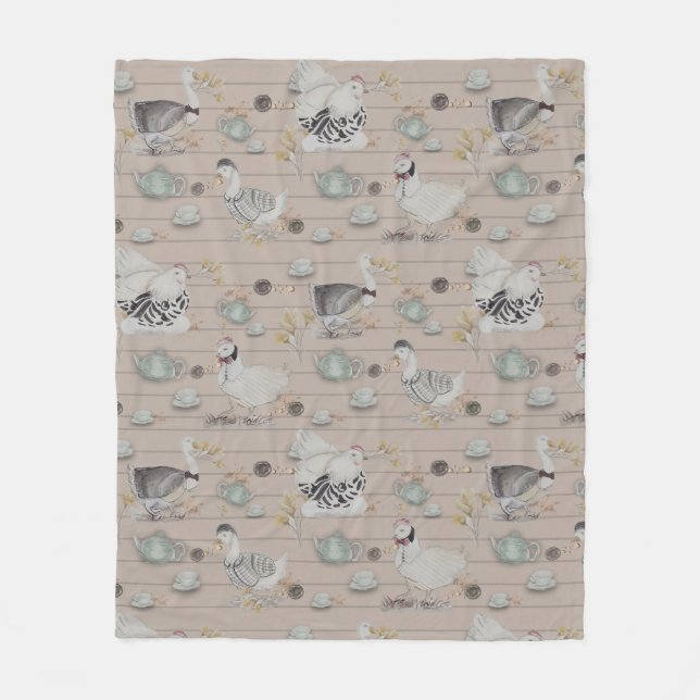 Haute Couture Print Kidsroom Fleecedecke (Vorderseite)
