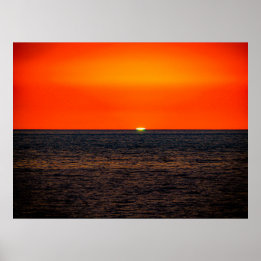 Haute dunkelrote Maui Sonnenuntergang Poster
