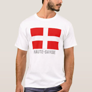 Haute-Savoie Flagge mit Namen T-Shirt